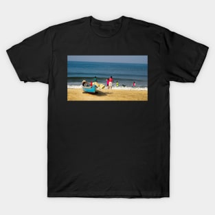 Families enjoy the time on the beach in India T-Shirt